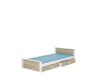 Laste voodi Aldex, 190x90 cm, pruun/valge hind ja info | Lastevoodid | kaup24.ee
