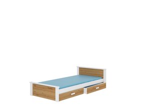 Laste voodi Aldex, 190x90 cm, pruun/valge hind ja info | Lastevoodid | kaup24.ee