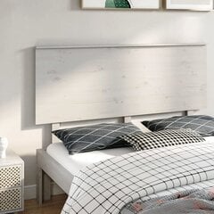 vidaXL voodipeats, valge, 154x6x82,5 cm, männipuit hind ja info | Voodid | kaup24.ee