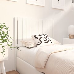 vidaXL voodipeats, valge, 95,5 x 4 x 100 cm, männipuit hind ja info | Voodid | kaup24.ee