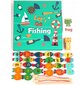 Montessori kalapüügimäng, 20 joonistega kaarti, 2 õngeritva цена и информация | Arendavad mänguasjad | kaup24.ee
