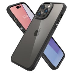 Telefoniümbris Spigen Ultra Hubrid iPhone 14 Pro, mattmust hind ja info | Telefoni kaaned, ümbrised | kaup24.ee