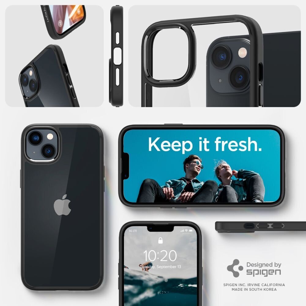 Korpus Spigen ULTRA HYBRID iPhone 14 Plus jaoks, MATT MUST hind ja info | Telefoni kaaned, ümbrised | kaup24.ee