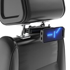 Telefonihoidja autosse Wozinsky adjustable headrest holder for tablet or phone black (WTHBK3) hind ja info | Mobiiltelefonide hoidjad | kaup24.ee