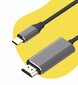 Adapaterkaabel Usb-C 3.1 tüüpi C HDMI 4K 60 Hz MHL, 2 m hind ja info | USB jagajad, adapterid | kaup24.ee