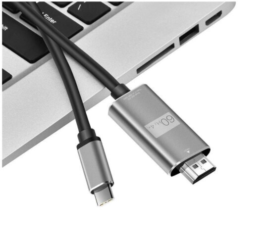 Adapaterkaabel Usb-C 3.1 tüüpi C HDMI 4K 60 Hz MHL, 2 m hind ja info | USB jagajad, adapterid | kaup24.ee
