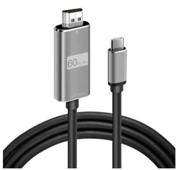 Adapaterkaabel Usb-C 3.1 tüüpi C HDMI 4K 60 Hz MHL, 2 m hind ja info | USB jagajad, adapterid | kaup24.ee