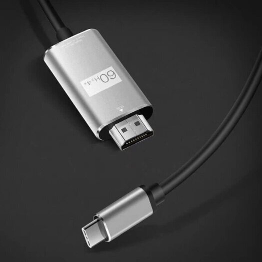 Adapaterkaabel Usb-C 3.1 tüüpi C HDMI 4K 60 Hz MHL, 2 m hind ja info | USB jagajad, adapterid | kaup24.ee