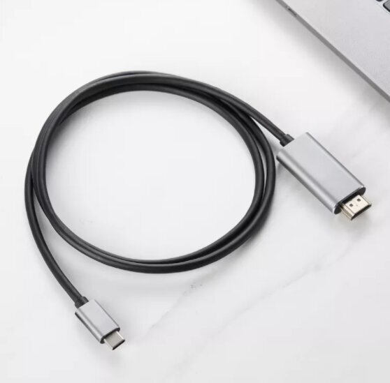 Adapaterkaabel Usb-C 3.1 tüüpi C HDMI 4K 60 Hz MHL, 2 m hind ja info | USB jagajad, adapterid | kaup24.ee