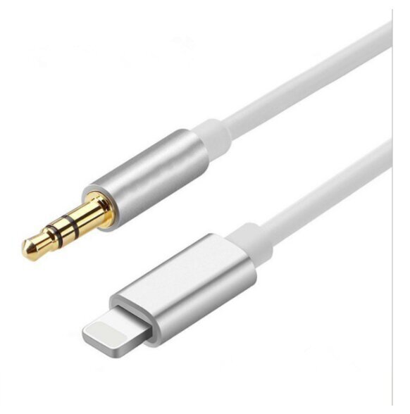 AUX Lightning mini Jack 3,5 mm kaabel iPhone iPad 1M цена и информация | Mobiiltelefonide kaablid | kaup24.ee