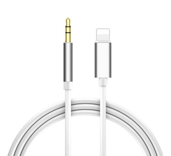 AUX Lightning mini Jack 3,5 mm kaabel iPhone iPad 1M цена и информация | Mobiiltelefonide kaablid | kaup24.ee