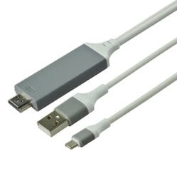 Adapter Lightning HDMI FHD USB kaabel iPhone iPad цена и информация | Адаптеры и USB-hub | kaup24.ee