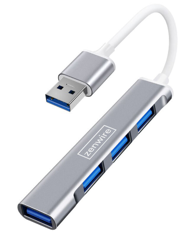HUB 4x USB 3.0 port Splitter 4in1 Zenwire hind ja info | USB jagajad, adapterid | kaup24.ee