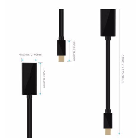 Adapterkaabel Mini DisplayPort Hdmi 4K Thunderbolt Zenwire hind ja info | USB jagajad, adapterid | kaup24.ee