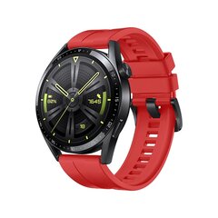 Kellarihm Strap One silicone band strap bracelet for Huawei Watch GT 3 42 mm (Red) hind ja info | Nutikellade ja nutivõrude tarvikud | kaup24.ee