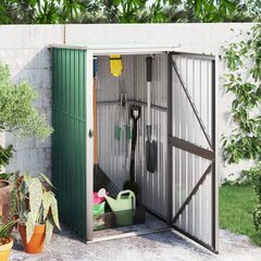 vidaXL aiakuur, roheline, 88x89x161 cm, tsingitud teras цена и информация | Беседки, навесы, тенты | kaup24.ee