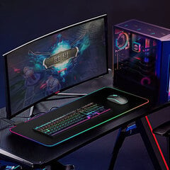 Mängu hiirematt Gaming RGB 80 x 30cm цена и информация | Мыши | kaup24.ee