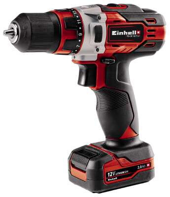 Einhell TE-CD 1 1400 RPM võtmeta 1,13 kg must, punane hind ja info | Akutrellid, kruvikeerajad | kaup24.ee