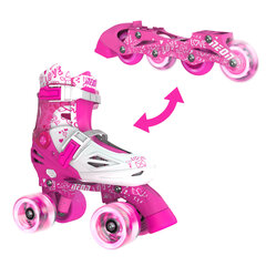 Yvolution Roller-Rollers Neon Combo suurus 30-33 roosa hind ja info | Rulluisud ja tarvikud | kaup24.ee