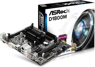 Материнская плата Asrock D1800M motherboard micro ATX цена и информация | Материнские платы	 | kaup24.ee