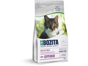 Bozita hair&amp;skin salmon 400g цена и информация | Сухой корм для кошек | kaup24.ee