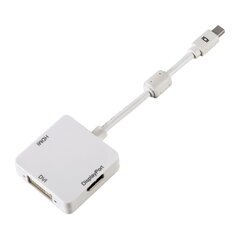 Адаптер MiniDP -- DVI -- HDMI, Hama цена и информация | Адаптеры и USB-hub | kaup24.ee