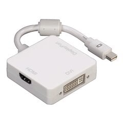 Адаптер MiniDP -- DVI -- HDMI, Hama цена и информация | Hama Aксессуары для компьютеров | kaup24.ee