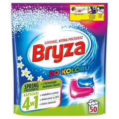 Pesukapslid Bryza 4w1Spring Freshness, 50 tk. hind ja info | Pesuvahendid | kaup24.ee