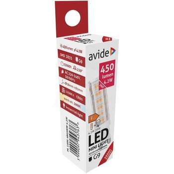 LED pirn 4,2W G9 3K AVIDE hind ja info | Lambipirnid, lambid | kaup24.ee