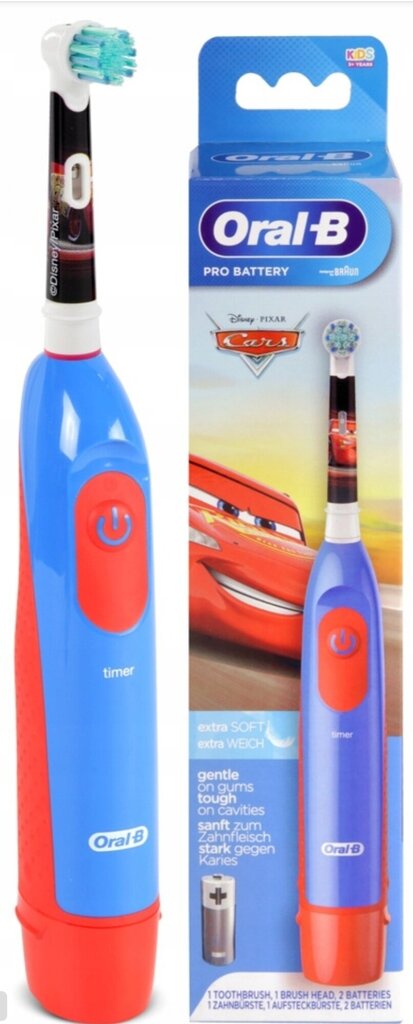 Oral-B Cars Kids hambahari + hambaharjapead + harjahoidja + hambapasta pressija + hambaorkid цена и информация | Elektrilised hambaharjad | kaup24.ee