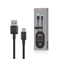 Orsen S9C, USB-A/USB-C, 1 m hind ja info | Mobiiltelefonide kaablid | kaup24.ee