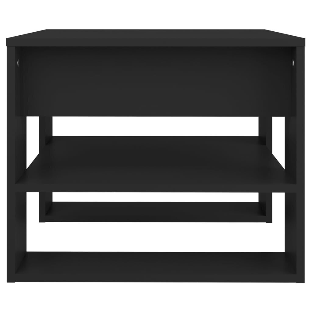 Kohvilaud vidaXL, must, 55,5 x 55 x 45 cm, tehispuit hind ja info | Diivanilauad | kaup24.ee