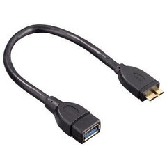 Кабель Hama 00054511 USB 3.0 A - USB 3.0 Micro B, 0.15 м цена и информация | Кабели и провода | kaup24.ee