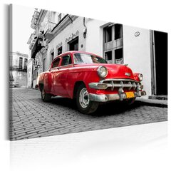 Картина - Cuban Classic Car (Red) 120x80 см цена и информация | Картины, живопись | kaup24.ee