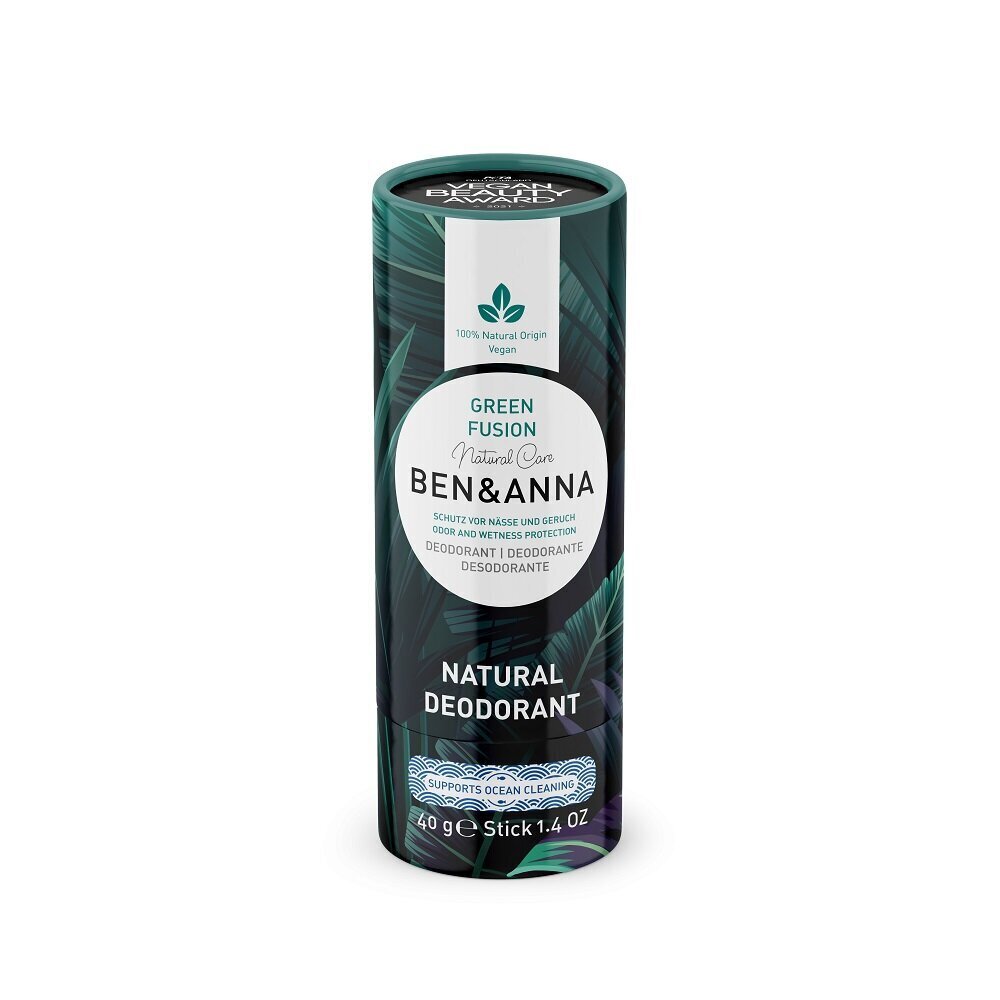 Pulkdeodorant Ben & Anna Natural Dezodorant Green Fusion, 40g цена и информация | Deodorandid | kaup24.ee