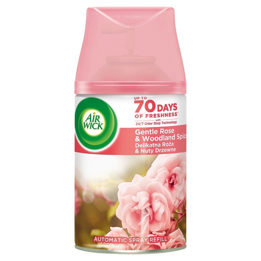 Elektriline õhuvärskendaja täide Air Wick Freshmatic Automatic Spray Refill Gentle Rose & Woodland Spice, 250 ml цена и информация | Kodulõhnastajad | kaup24.ee