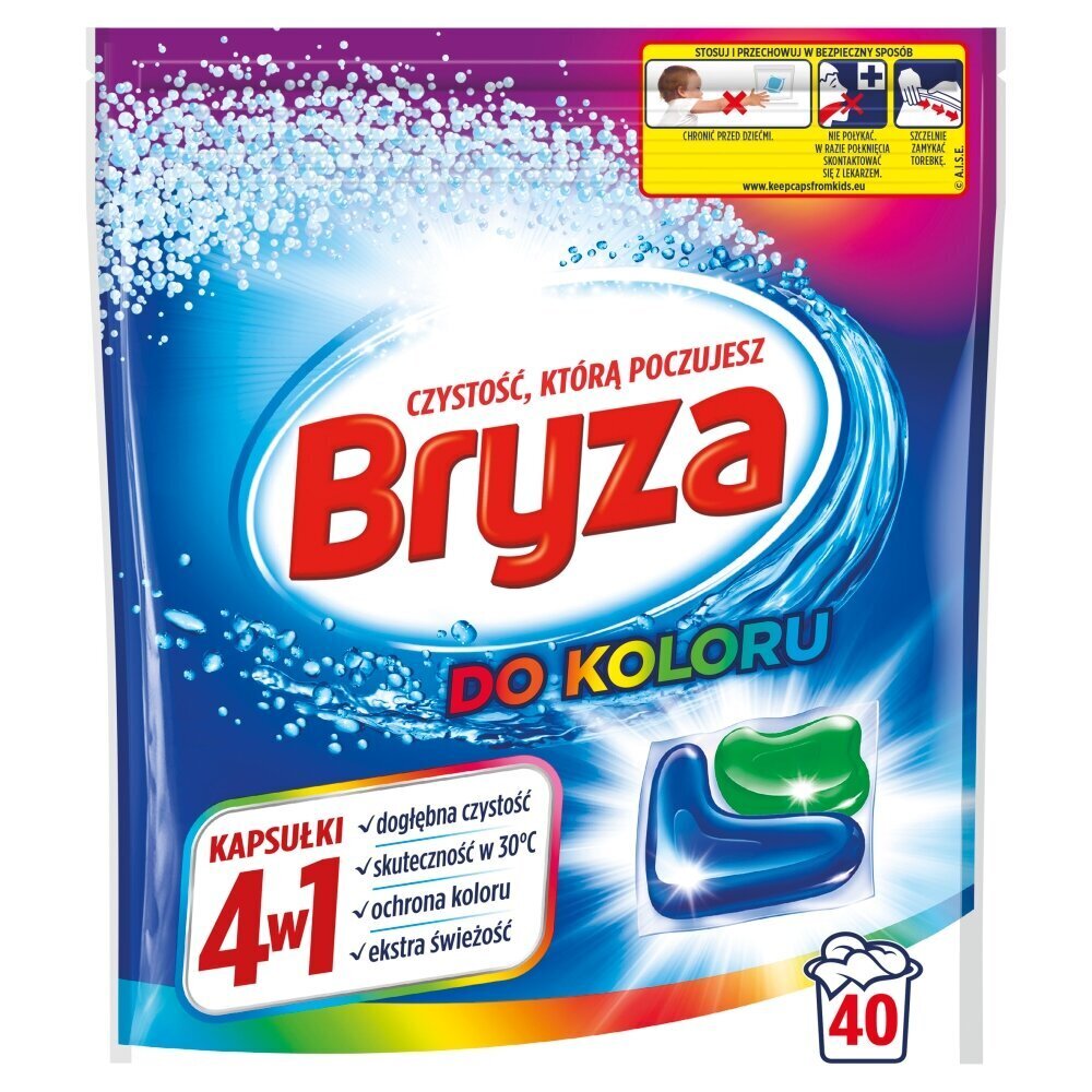 Pesukapslid Bryza 4w1, 40 tk hind ja info | Pesuvahendid | kaup24.ee