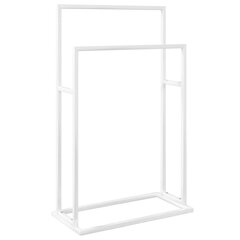 Eraldiseisev rätikurest vidaXL, valge, 48 x 24 x 78,5 cm, raud цена и информация | Аксессуары для ванной комнаты | kaup24.ee