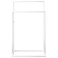 Eraldiseisev rätikurest vidaXL, valge, 48 x 24 x 78,5 cm, raud hind ja info | Vannitoa sisustuselemendid ja aksessuaarid | kaup24.ee