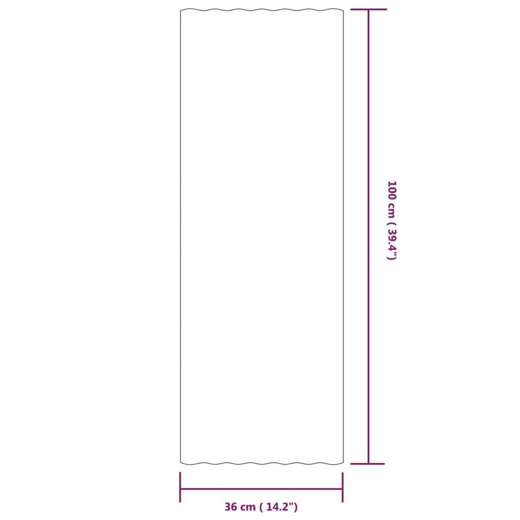 vidaXL katusepaneelid 12 tk, pulbervärvitud teras, pruun, 100 x 36 cm цена и информация | Katuse aluskatted | kaup24.ee