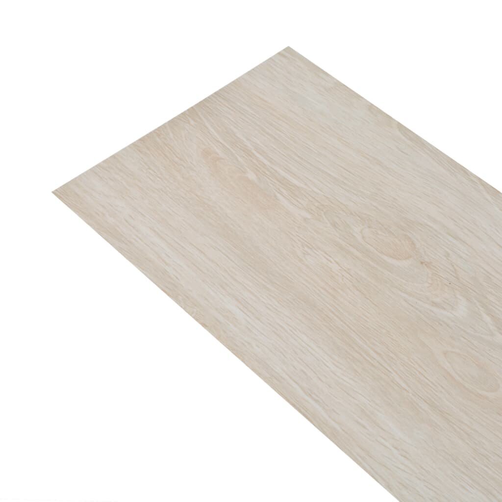 vidaXL iseliimuvad PVC-põrandaplaadid 2,51 m², 2 mm, tamm, valge hind ja info | Terrassipõrandad | kaup24.ee
