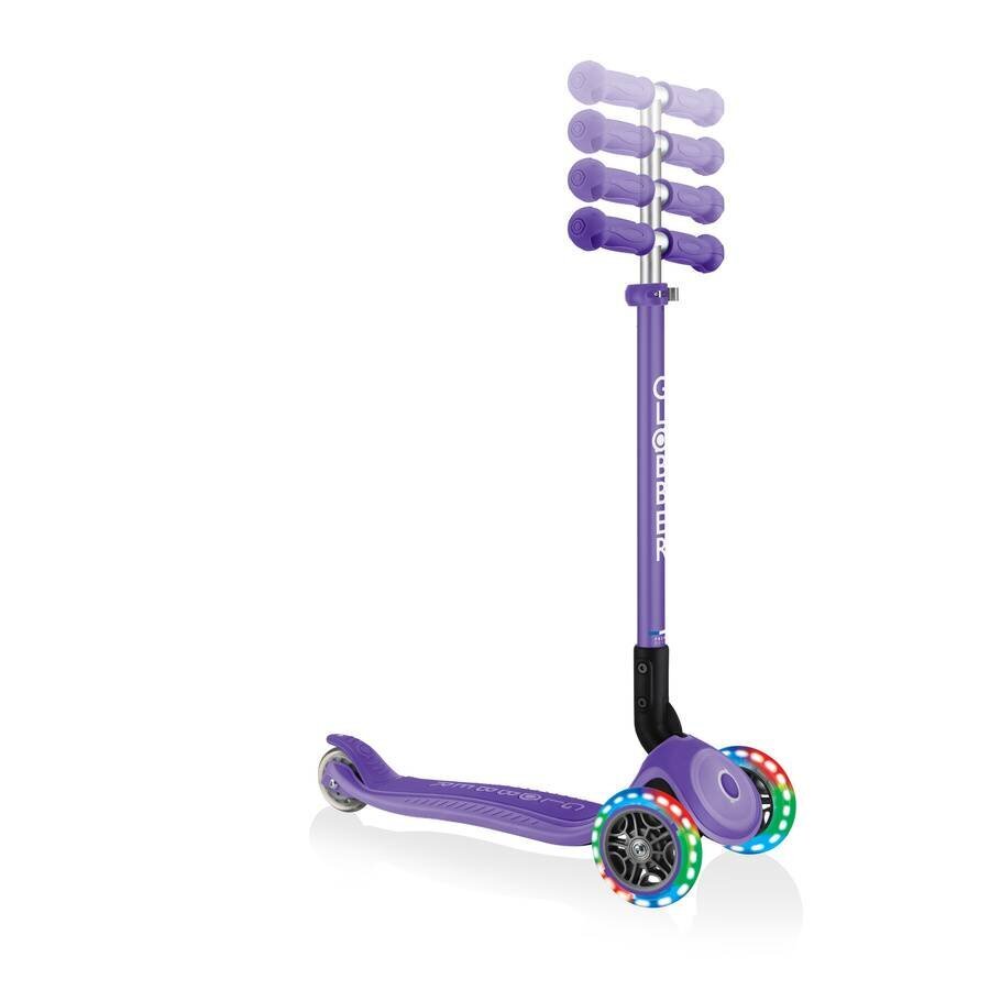 Tõukeratas Globber Primo Foldable Plus Lights / Purple, lilla hind ja info | Tõukerattad | kaup24.ee