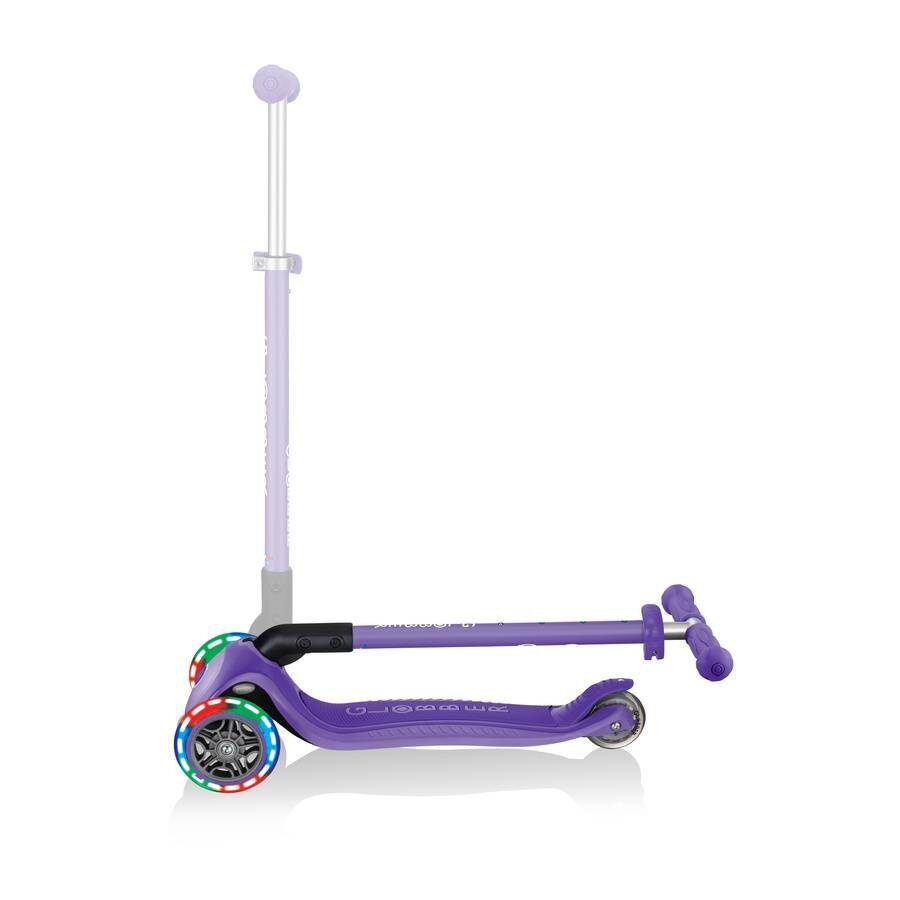 Tõukeratas Globber Primo Foldable Plus Lights / Purple, lilla hind ja info | Tõukerattad | kaup24.ee