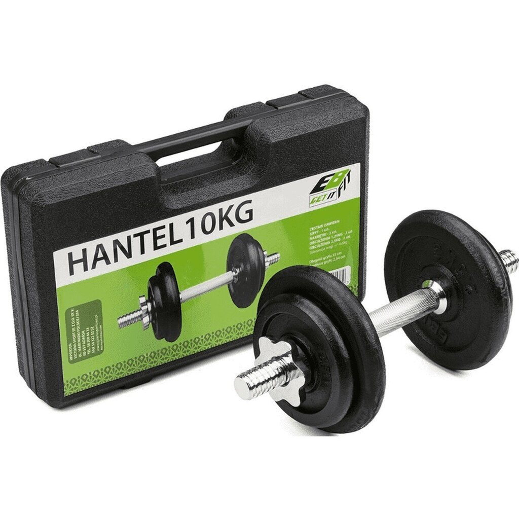Hantel - Eb Fit, 10 kg hind ja info | Hantlid, kangid, raskused | kaup24.ee