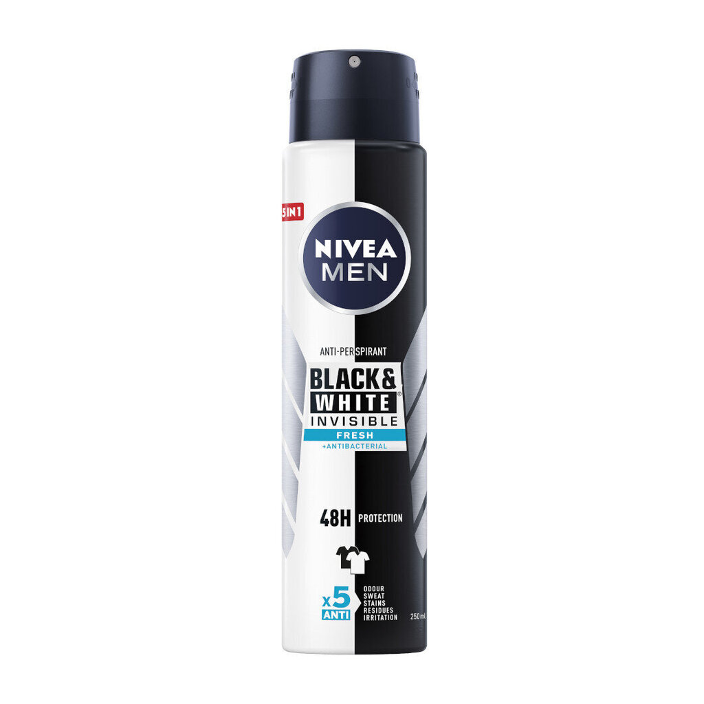 Pihustatav deodorant Nivea Dezodorant Invisible resh spray, 250ml hind ja info | Deodorandid | kaup24.ee