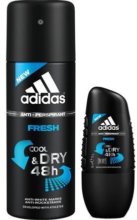 Deodorant Adidas Fresh Cool & Dry 48h meestele, 250 ml цена и информация | Lõhnastatud kosmeetika meestele | kaup24.ee