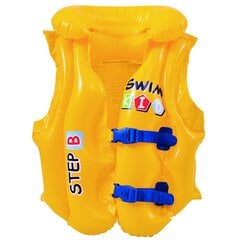 Надувной жилет для детей - Swim Kid, желтый цена и информация | Нарукавники, жилеты для плавания | kaup24.ee