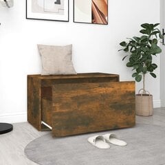 vidaXL esikupink 80 x 40 x 45 cm, suitsutatud tamm, tehispuit цена и информация | Полки для обуви, банкетки | kaup24.ee