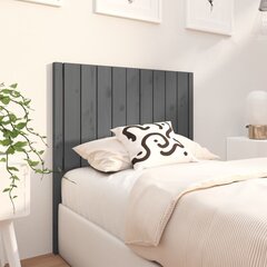vidaXL voodipeats, hall, 95,5 x 4 x 100 cm, männipuit hind ja info | Voodid | kaup24.ee