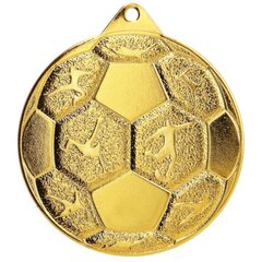 Terasest jalgpalli medal - kuldne, 5cm hind ja info | Numismaatika | kaup24.ee